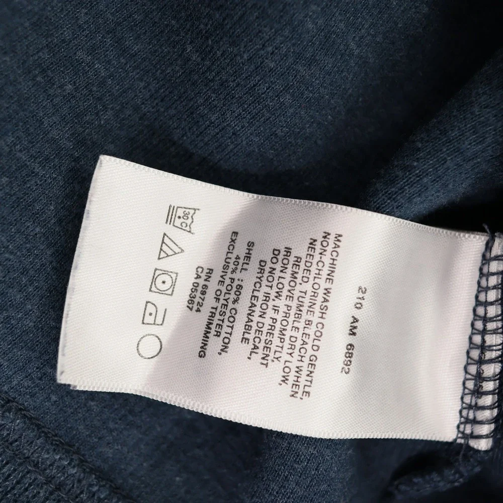 Columbia Mens XXL Blue Ribbed Quarter Zip Pullover Mock Neck Sweater AM6892
